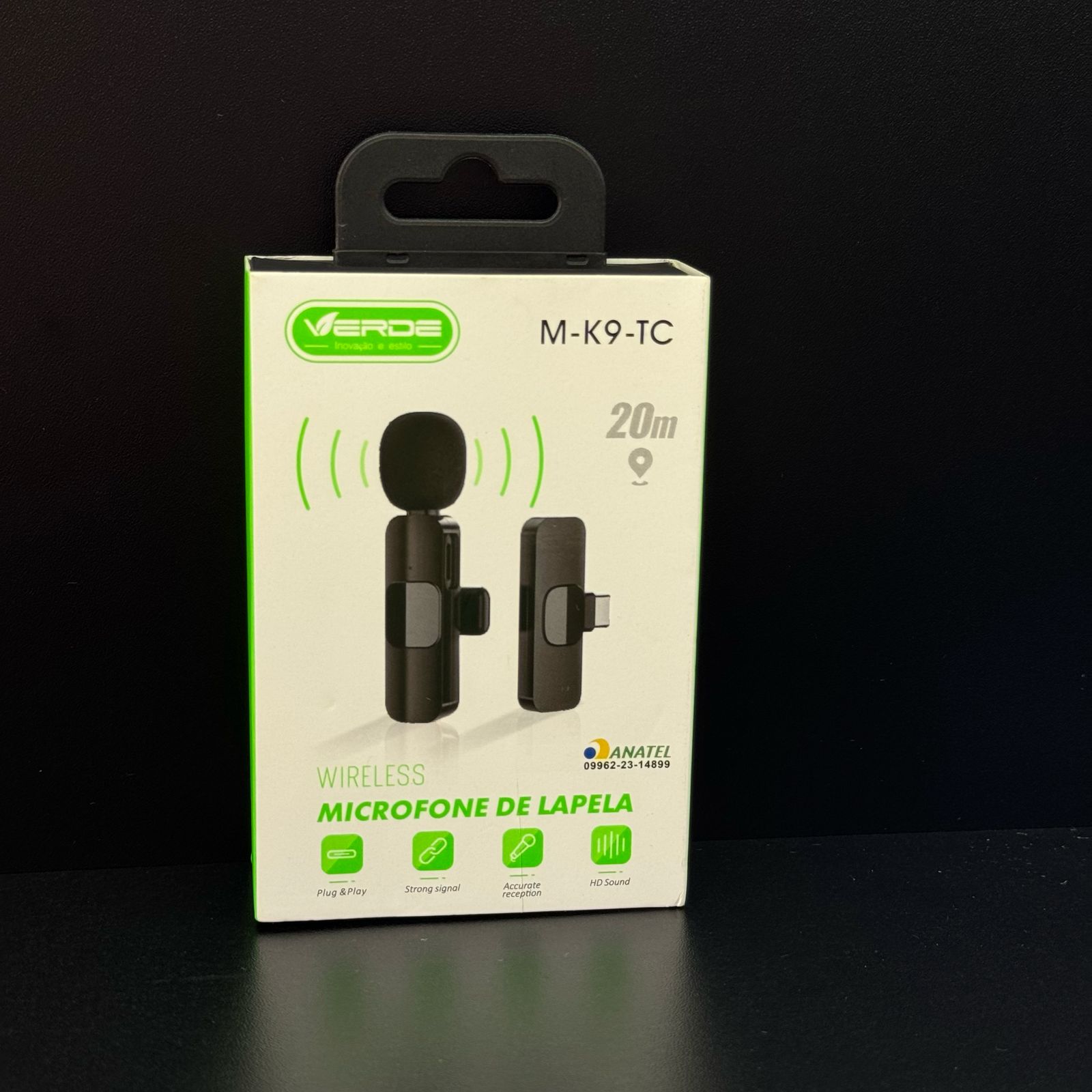 MICROFONE LAPELA SIMPLES M-K9-TC
